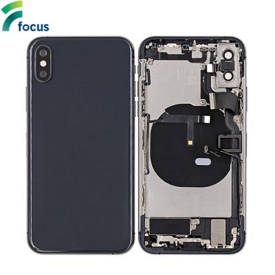 China High Quality Back Housing Cover For iphone 5 6 7 8 xs xr X 10 11 12 Pro Max Battery Back Door Glass Chassis With Frame For Iphone Housing 004 for sale