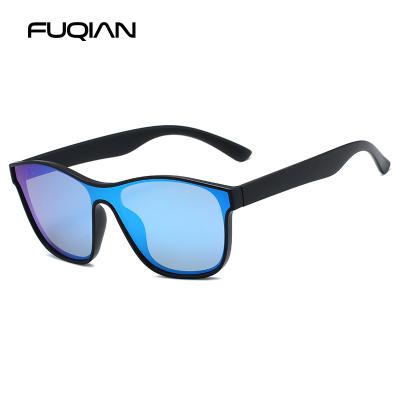 China Square Sunglasses 2021 Fashion New Polarized Sunglasses Men Women Shape Sun Glasses One Piece Glass For Oculos De Sol Driving Male Female for sale