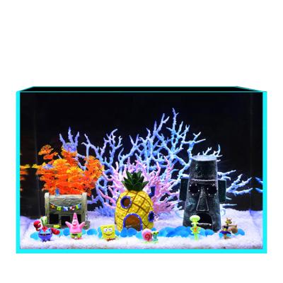 China Amazon Sustainable Hot Sale Aquarium Decorations Ornaments Squidward House for sale