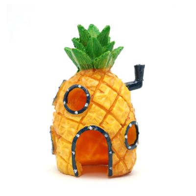 China Wholesale Sustainable Plant Spongebob Aquarium Ornament Spongebob Pineapple House for sale