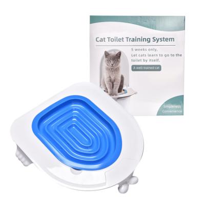 China Viable New Arrival High Quality Cat Toilet Training System Cat Urinal Seat Cat Toilet Trainer for sale