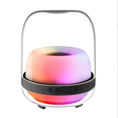 China No Light Large Size 10w TWS HIGH FIDELITY RGB Bluetooth LED Stereo High Quality Full Screen Music Wireless Speaker With TF AUX. for sale