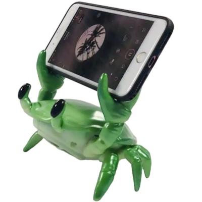 China None Crab Style Wireless Bluetooth Stereo Mobile Phone Stand Internet Desktop Celebrity Creative Gift Ornaments Bluetooth Speaker for sale