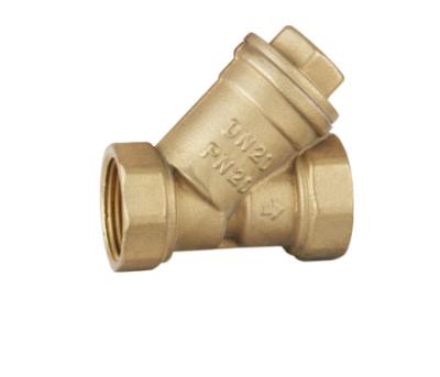 China General Customizable High Quality Manual Brass Strainer Internal Threaded Y Valve Piping Brass Valve For Water Filters for sale