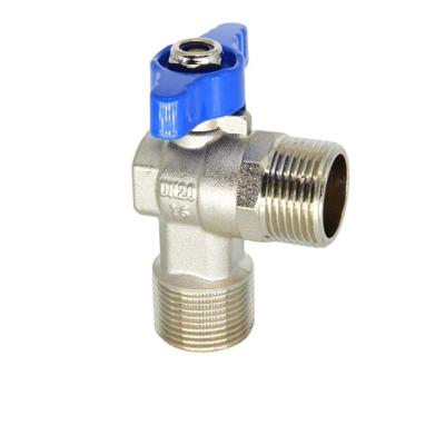 China Factory direct sale general angle valve forged male threaded brass angle valve 90 degree ball valve for bathroom for sale