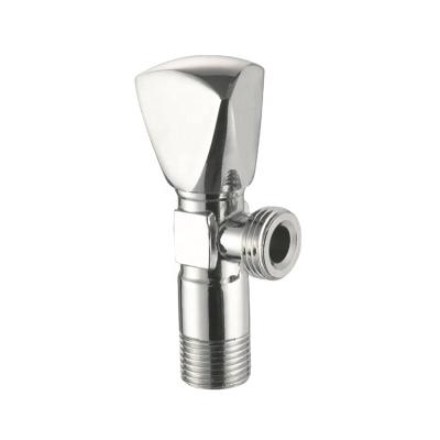 China General Good Quality Angle Valve Chrome Plating Brass Angle Three Way Stop Valve For Bathroom Kitchen for sale