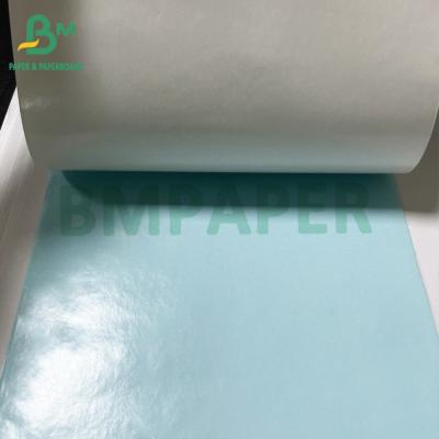 China Papel de liberación liso de 80 gramos a prueba de grasa, blanco, azul, recubierto de silicio en venta