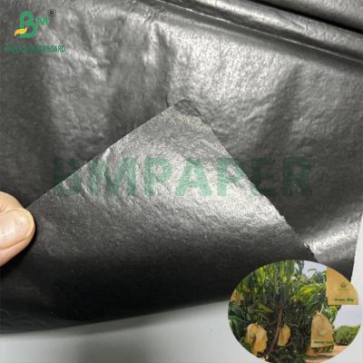 China Mango Growing Protection Bag Glanzend 30gm Innerlijk Zwart Papier Rollen Zonnebestendige Te koop