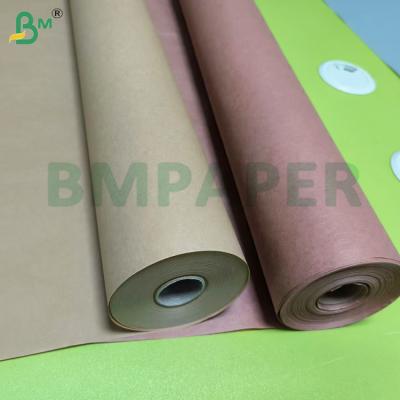 China 60gsm 70gsm Peach Brown Paper Roll For Wrapping Meats For Smoking for sale