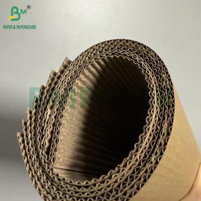 China 90gsm + 90gsm 2 Ply Brown Corrugated Paper Rolls 100cm X 50m Multi-Purpose Single-Faced Roll à venda