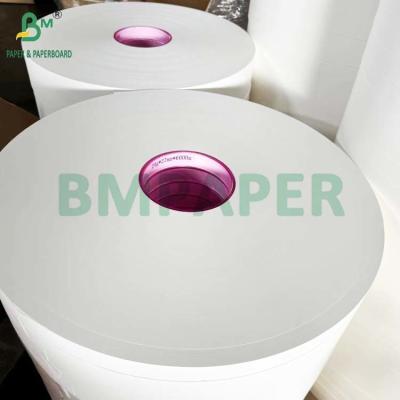 China 34 mm x 6000 m Rollo de papel MG blanco 25 g 26 g para envolver pajitas de plástico en venta