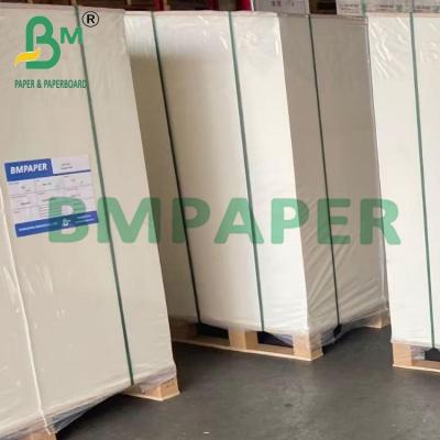 China 250 gm Papel revestido de dois lados branco não branqueado para folhas de embalagem artesanal à venda