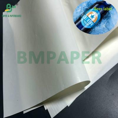 China 68 gm 70 gm 1100 mm Largura Alta resistência ao molhamento Papel C1S Para rótulos de garrafas de cerveja à venda