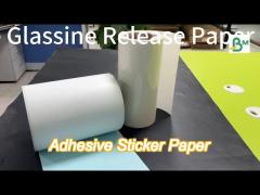 Oilproof Heat Resistance 58gsm Silicone Glassine Release Paper