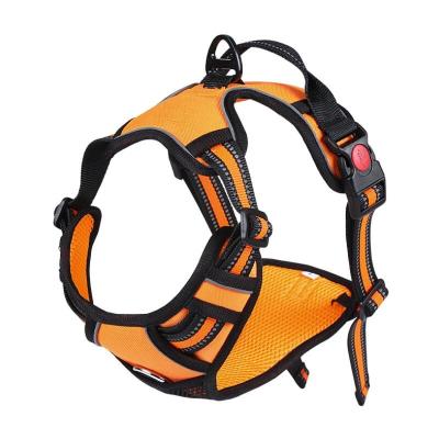 China Amazon Hot Sales Reflective Pet Vest Front Clip Heavy Duty Easy Adjustable Soft Padded Dog Harness for sale