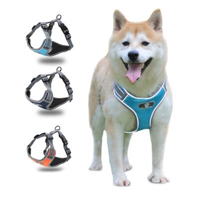 China Padded Heavy Duty Dog Pet Apparel Reflective Adjustable Training Harness for sale