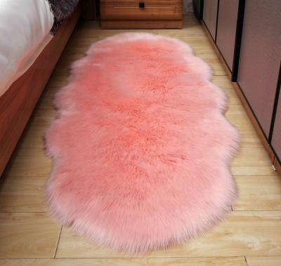 China Home Hotel Room 80% 20% Polyester Household Faux Fur Rug Anti-slip Acrylic Cover And Made In China for sale