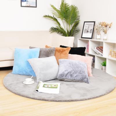 China Folded 2020 Nordic Super Soft Faux Fur Rabbit Pillow Imitation Pillow Cases For Bedroom Faux Fur Cushion Cover for sale