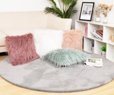 China Soft Plush Massage Long Pile Cushion Tile Covers Faux Fur Pillow Case for sale