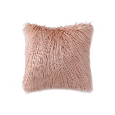 China PORTABLE Super Soft Furry Home Decoration Long Faux Fur Pillow Case High Quality Pillow Cushions for sale