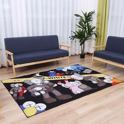 China Washable Modern Printed Home Decor Carpets Customized Velvet Rug For Living Room Large Size Floor Wholesale Rugs for sale