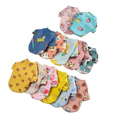 China Stocked Cheap Price Pet Warm Sweater Clothes 100% Cotton Comfortable Dogs Coat Apparel Designer Dog Clothes for sale