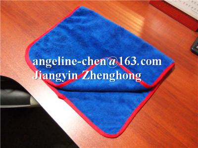 China One side plush, one side terry microfiber cleaning towel for sale