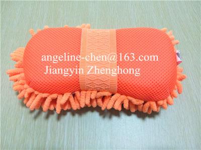 China microfiber chenille car cleaning, house cleaning  washing sponge products for sale