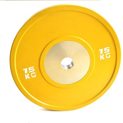 China Fitness weightlifting deadlift rubber bench press rubber color steel plate competition powerlifting movie for sale