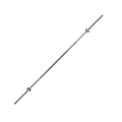 China 2.2m/86inch Weightlifting Home Use Gym 25mm Chrome Barbell Straight Bar With Star Collars for sale