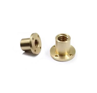 China Copper CNC Lathe Machining Precision Nut Brass Turned Parts Metal Nut Machining Factory for sale