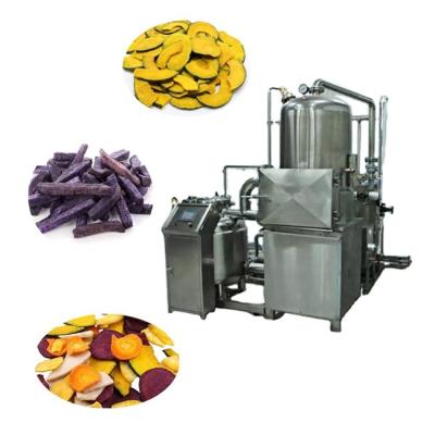 China food & Beverage Plant Low Oil Content Vacuum Frying Machine For Crispy Garlic Pepper for sale