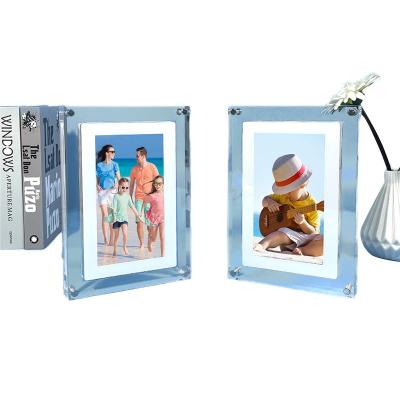 China Digital Playback Photo Frame Acrylic High End Video Playback Gift Game Photos And Videos Calendar Clock Support for sale