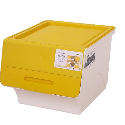 China Large Viable 34L*3PCS Children's Toy Storage Box Side Open Front Open Sorting Box for sale