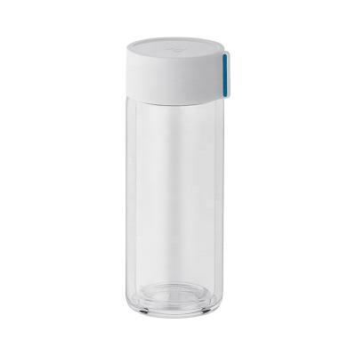 China Sustainable Glass Water Bottle Double Wall With Strainer Travel Portable Coffee Bottles Filter Drinkware For Desktop Teapot for sale