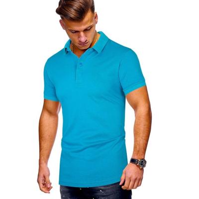 China Summer Casual Men's Anti-Wrinkle Polo Sports Short Sleeve Non-Printing T-Shirt Collar for sale