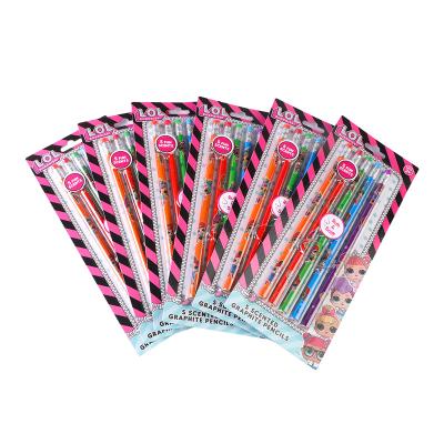 China Scented Pens Pencil Sets Scented Pens Pencil Sets School Colored Pencil Set 120pcs Mini Color Packed Pens And Pencils LOL Surprise Scented Stationery for sale