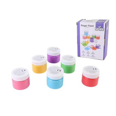 China Wholesale Supply 6 Finger Paint New Eco Friendly Funny Finger Paint Toys Color Eco Friendly Finger Paint for sale