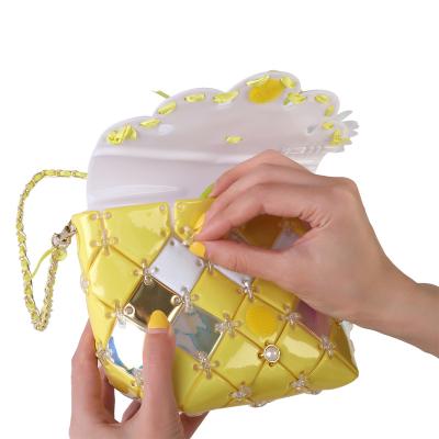 China Making Your Own Handbags Making Your Own Handbags DIY PVC Handbag Crafts Kits Handmade Kids To Bag To Make Your Own Hand-stitched Girls Shoulder Bags for sale