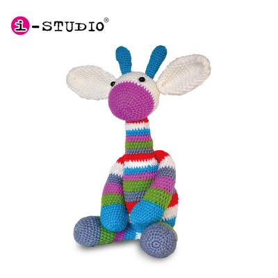 China DIY Stuffed Doll DIY Sound Doll DIY Knitted Giraffe Sound Doll Crochet Handmade Plush Toy for sale