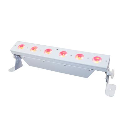 China NEW Bars Wall Washer Led Wedding 6pcs 10W UV LED Matrix Uplight DJ Light RGBWA Par White Par Stage Light for sale