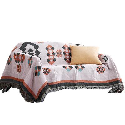 China Portable Wholesale Pattern Camping Knit Throw Blanket Travel Blanket Factory Direct Sale Custom Bohemian Style Cotton Travel Blanket for sale