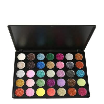 China Other Color Wholesale Glitter High Promotion 35 Nude Dye Sets Custom Private Label Makeup Eyeshadow Palette for sale