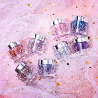 China 2021 Acrylic Eye/Nail Dip Set Nails System Natural Eyeshadow Makeup Glitter Private Label Dip Powder Nail Kit for sale