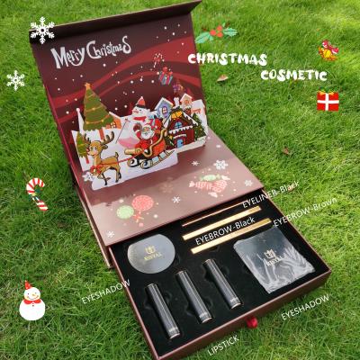 China 2021 New Matte Eyeshadow Eye Shadow Baked Bronzer Cosmetics Cruelty Free Vegan Christmas Gifts Make Up Palette 7485 Lipstick Set for sale