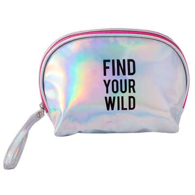 China Fashion Hot Sale Customized LOGO Pretty Pink TPU Cosmetic Bag Waterproof Cosmetics Holder Clear Fashion Travel Bag Makeup Bag for sale