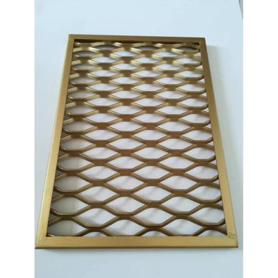 China Modern Customized Design Available Mold Proof Aluminum Expanded Metal Office Building Mesh Panel for sale