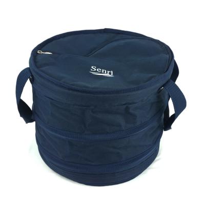 China Waterproof Customizable Collapsible Round Cooler Bag Peva Insulation Bag with Carry Handle for sale