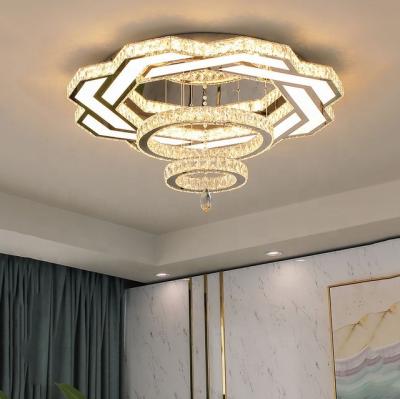 China Dining, In Doors New Luxury Modern Ceiling Crystal Light Lighting And Circuitry Design for sale