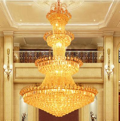 China 360cm luxury 3 layers high extra large chandelier for lobby decoration for sale